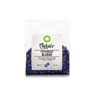 Chelsie's Frystorkade Blåbär, 40 g Eko