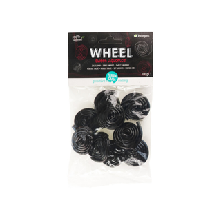 Lakrits Hjul, 100 g Eko