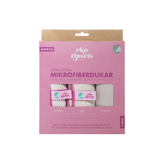 Mikrofiberdukar, 3 st