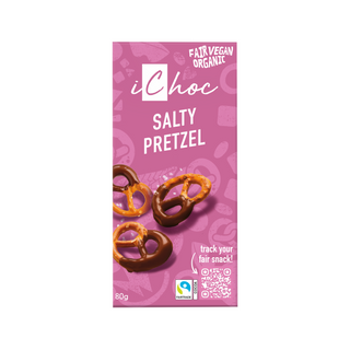 Salty Pretzel Vegan, 80 g Eko