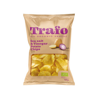 Trafo Potato Chips Salt & Vinegar, 125 g Eko