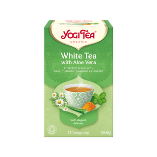 Yogi Tea White Tea with Aloe Vera, 17 pås Eko