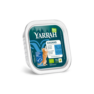 Kattfoder Chunks Fisk Spirulina Adult, 100 g Eko