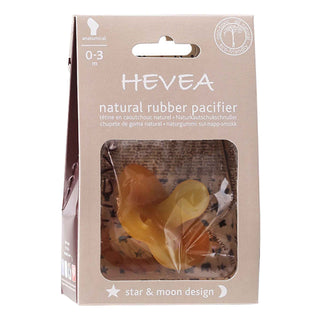 Napp Naturgummi Stjärna & Måne, 0-3 mån