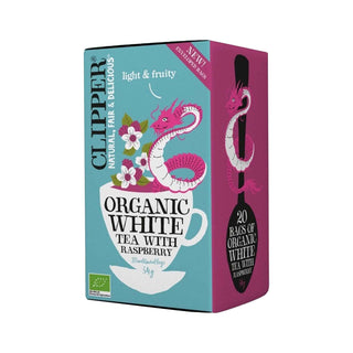 Clipper White Tea Raspberry, 20 pås Eko