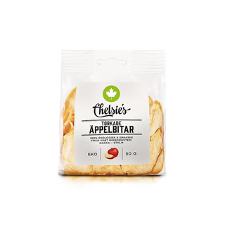 Chelsie's Torkade Äppelbitar, 50 g Eko