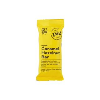 Get Raw Caramel & Hazelnut Bar, 42 g Eko