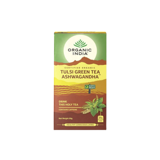 Tulsi Green Tea Ashwagandha, 25 pås Eko