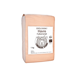 Havre Fullkornsmjöl, 1 kg Eko