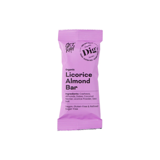 Get Raw Licorice & Almond Bar, 42 g Eko