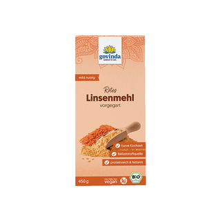 Rött Linsmjöl, 450 g Eko