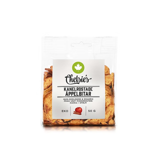Chelsie's Kanelrostade Äppelbitar, 50 g Eko