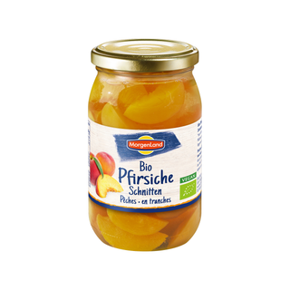 Persikskivor i Glas, 350 g Eko
