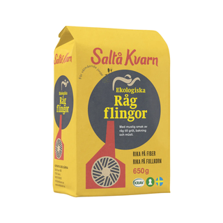 Rågflingor, 650 g Eko
