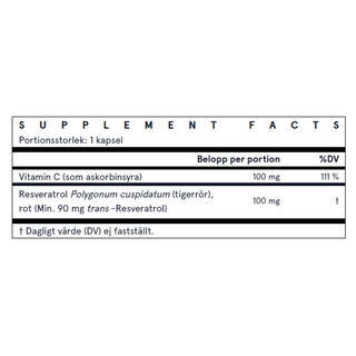 Resveratrol, 60 kap
