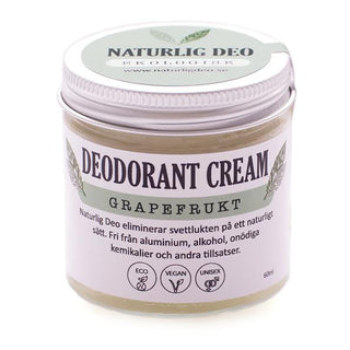 Deodorant Cream Grapefrukt, 60 ml Eko