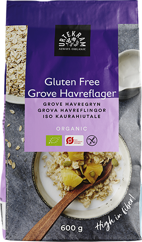Glutenfria Grova Havreflingor, 600 g Eko