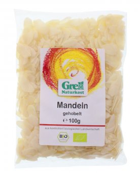 Mandel flagad/Mandelspån, 100 g Eko