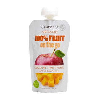 100% Fruit on the Go - Apple & Mango Purée, 120 g Eko