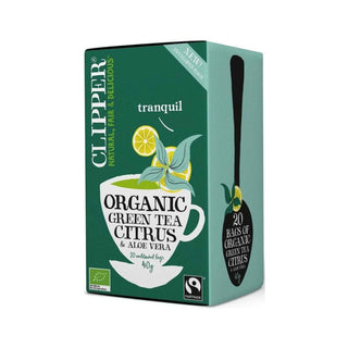 Clipper Green Tea Citrus & Aloe Vera, 20 pås Eko