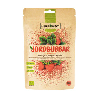 Jordgubbspulver, 125 g Eko