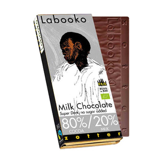 Mjölkchoklad 80%/20%, 65 g Eko