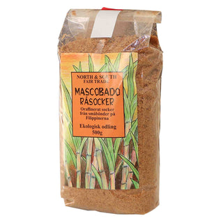 Mascobado Råsocker, 500g Eko