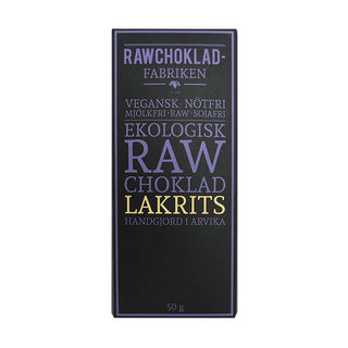 Raw Choklad Lakrits, 50 g Eko